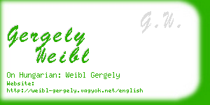 gergely weibl business card